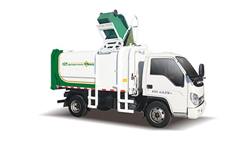 藍(lán)牌側(cè)裝掛桶垃圾車(chē)QTH5045ZZZ